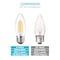 Luxrite B11 LED Light Bulbs 5W (60W Equivalent) 550LM 2700K Warm White Dimmable E26 Base 12-Pack LR21602-12PK - alternate 7